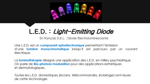 Qu'est-ce que c'est que les LEDs ? - Copyright Medical Light System ©